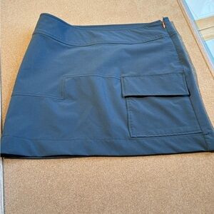 Title Nine Skirt Womens 2 Side Zip Pockets Gray Outdoor Hiking Cargo Athleisure